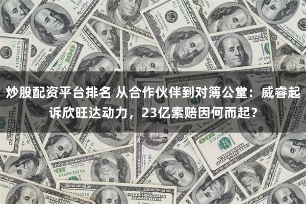 炒股配资平台排名 从合作伙伴到对簿公堂：威睿起诉欣旺达动力，23亿索赔因何而起？